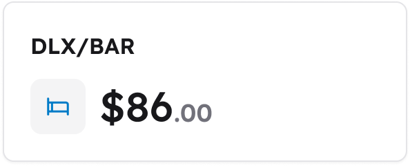 Best Available Rate Widget
