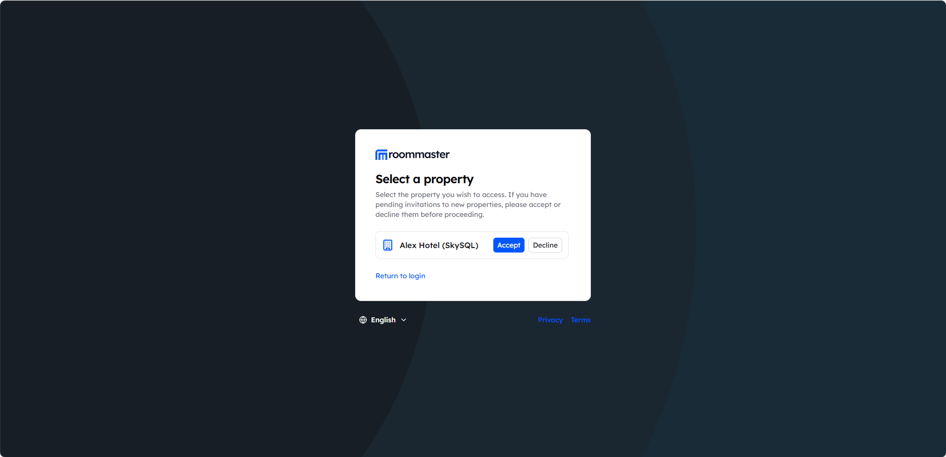 Accept Property Invite