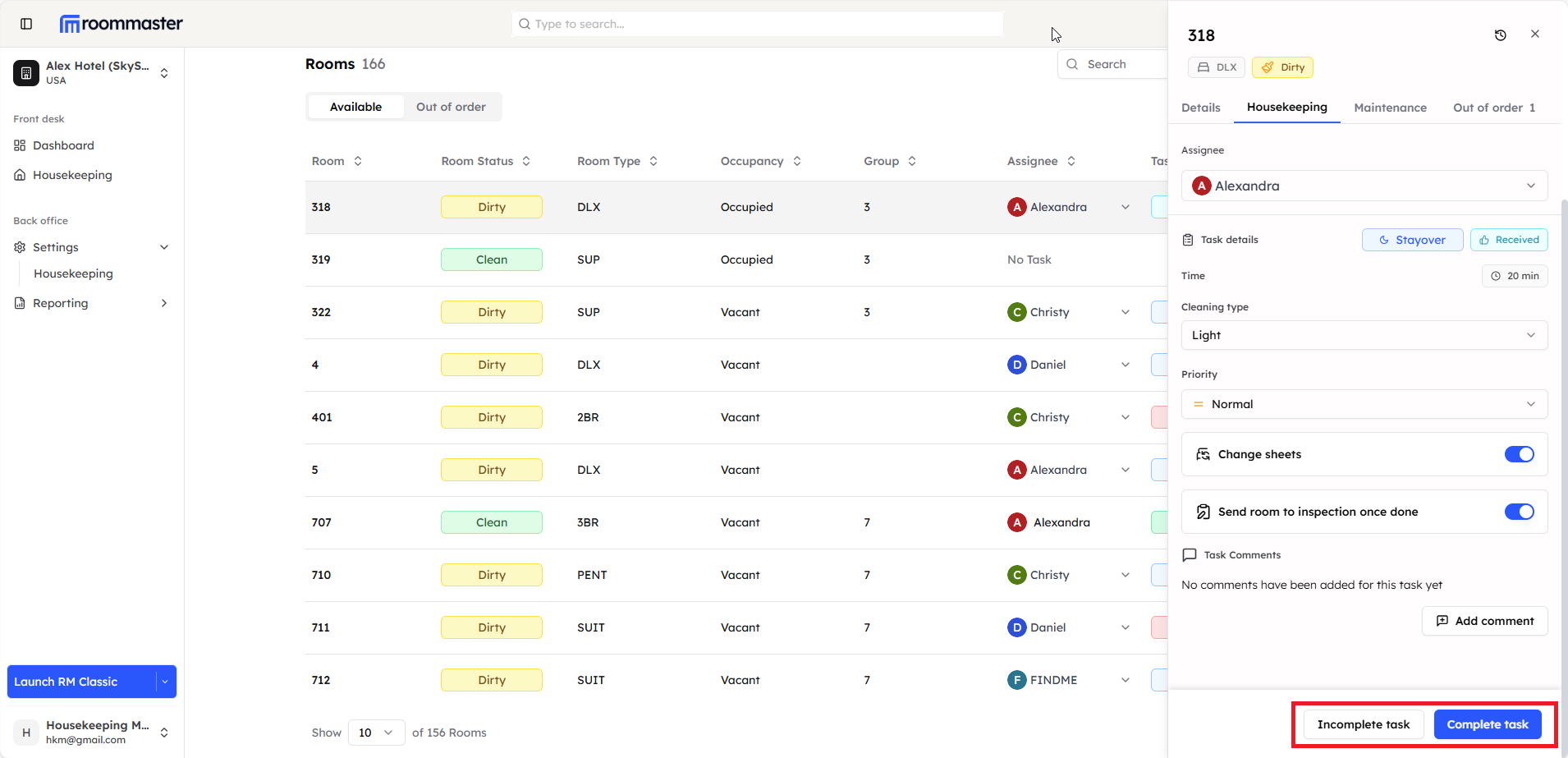 Complete Incomplete Buttons