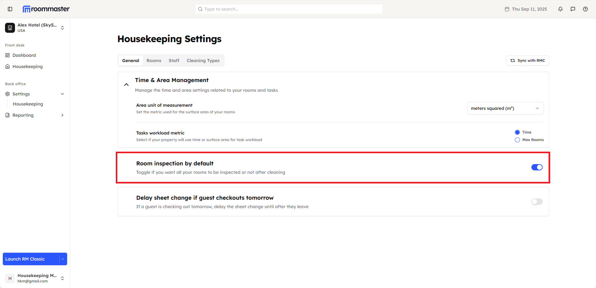 Inspection Configuration
