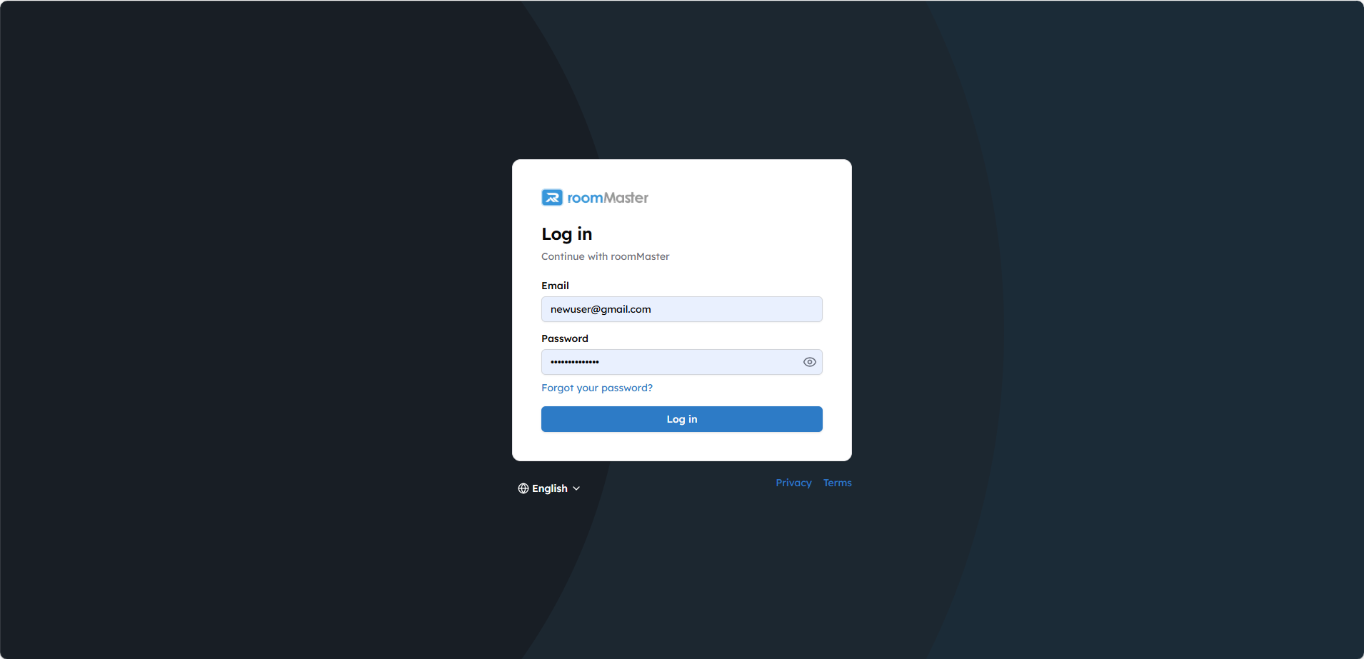 Login Screen
